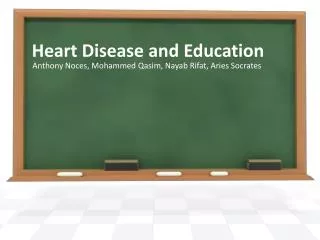 heart disease and education