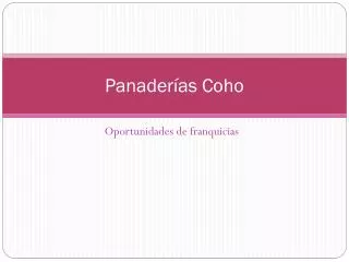 panader as coho
