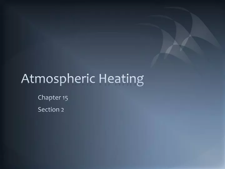 atmospheric heating