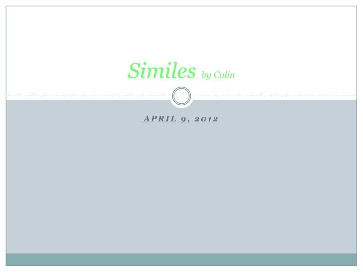 similes by colin