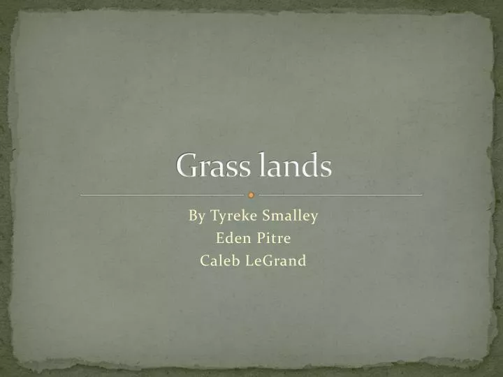 grass lands