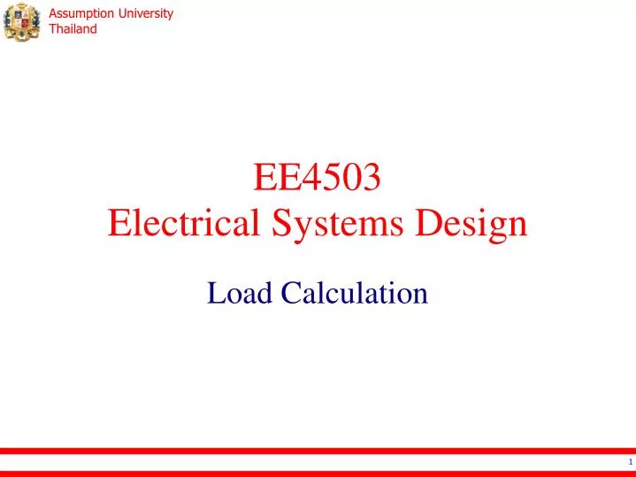 ee4503 electrical systems design