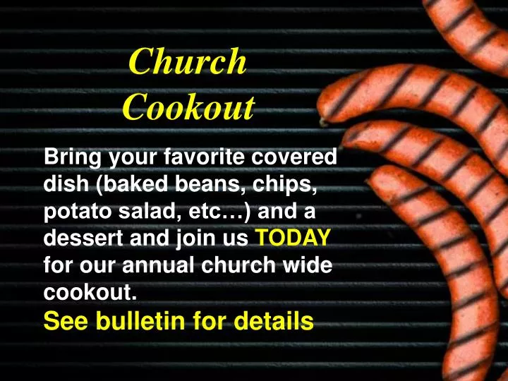 church cookout