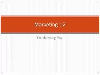 Marketing 12
