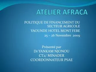 atelier afraca
