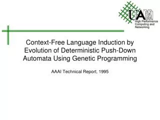 AAAI Technical Report , 1995