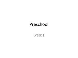 Preschool