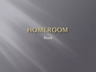 homeroom
