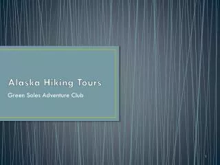 Alaska Hiking Tours