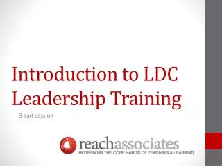 Introduction to LDC Leadership Training