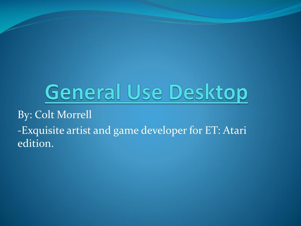 General Use PPT - Economy-Level Desktop - General Use Computer Build PowerPoint ...