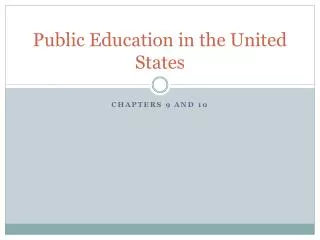 Public Education in the United States