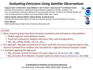 Evaluating Emissions Using Satellite Observations