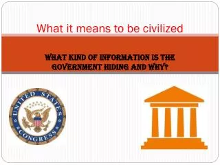 what it means to be civilized