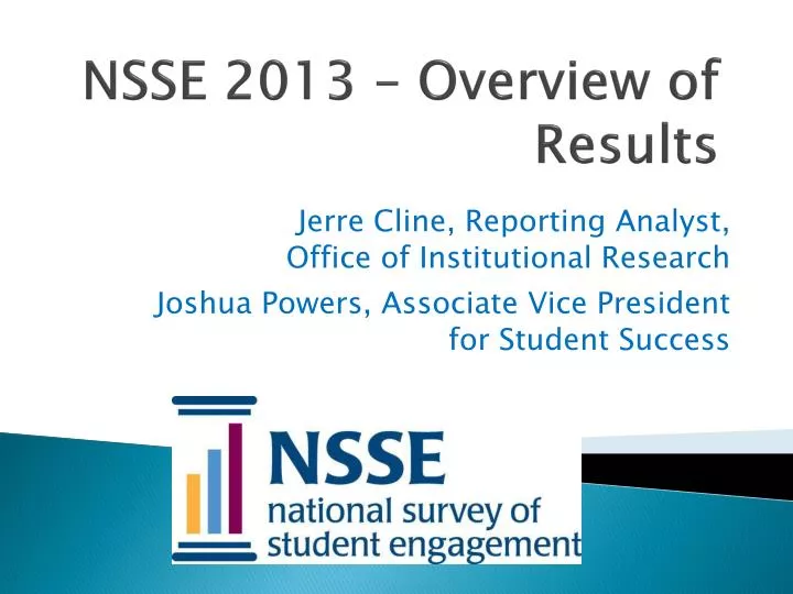 nsse 2013 overview of results