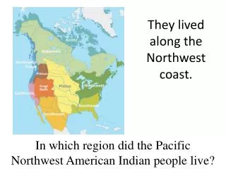 In which region did the Pacific Northwest American Indian people live?