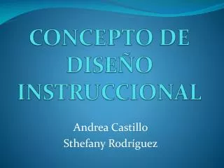 concepto de dise o instruccional