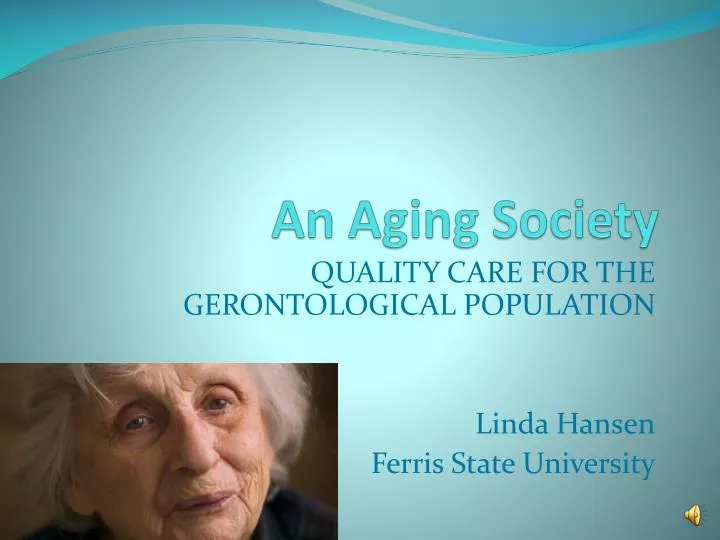 an aging society