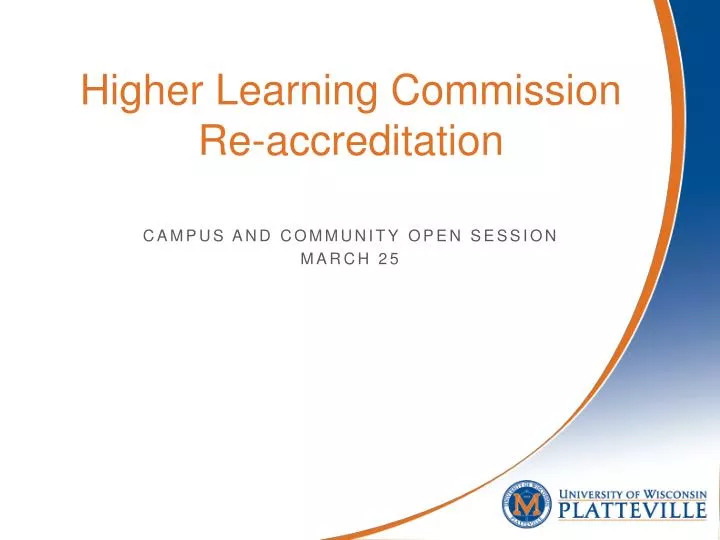 higher learning commission re accreditation