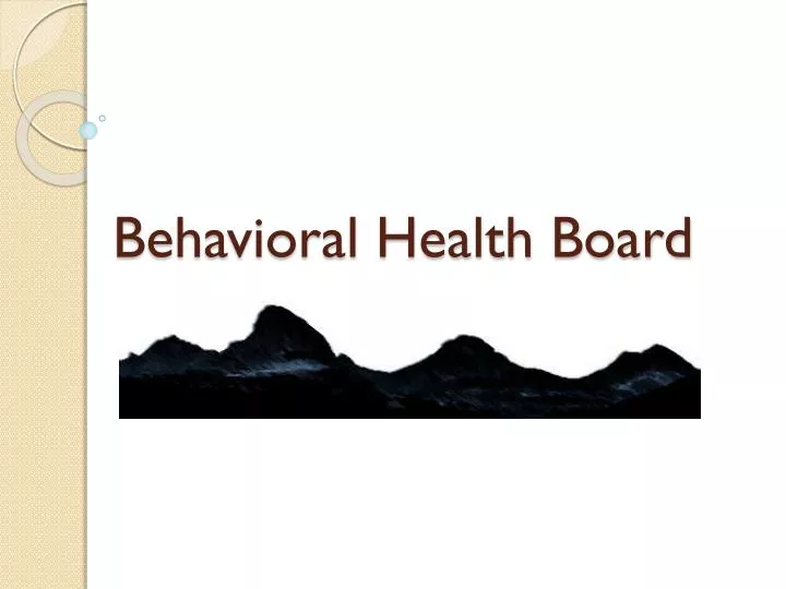behavioral health board
