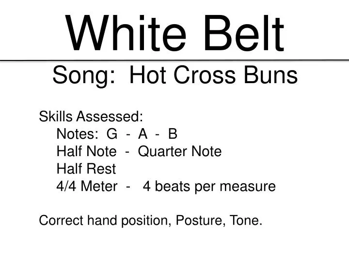 white belt