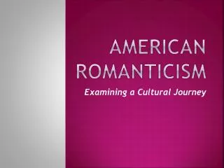 American romanticism