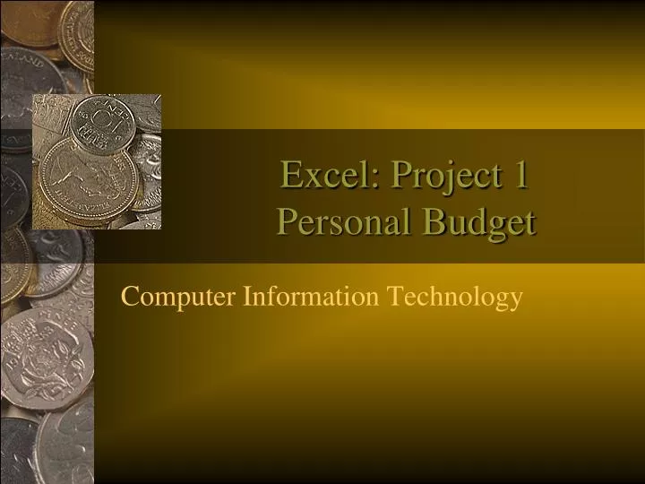 excel project 1 personal budget
