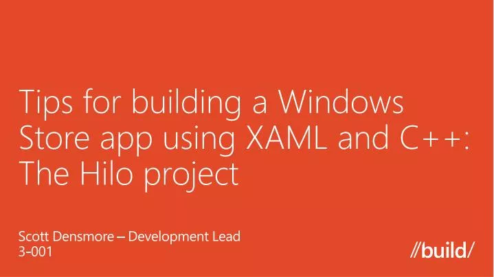 tips for building a windows store app using xaml and c the hilo project