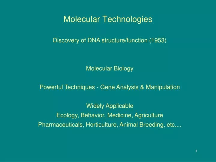 molecular technologies