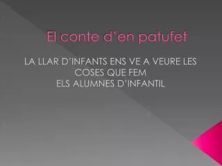 el conte d en patufet