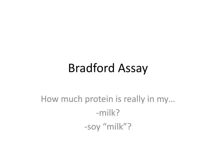 bradford assay