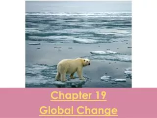 Chapter 19 Global Change