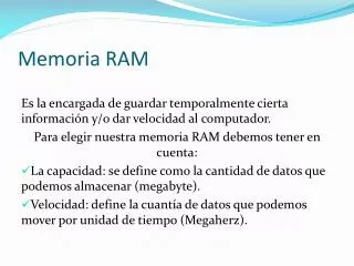 memoria ram