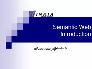 Semantic Web Introduction