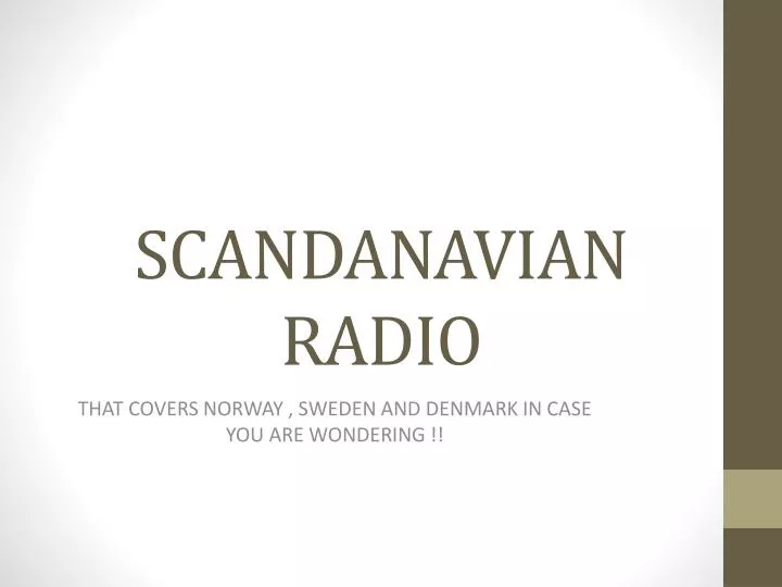 scandanavian radio