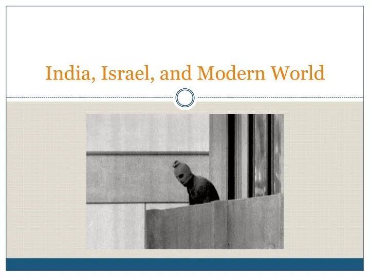 india israel and modern world