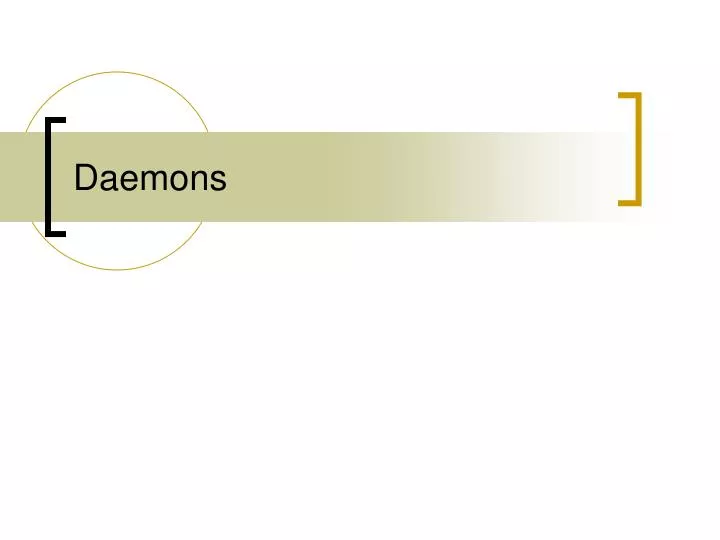 daemons