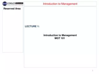 Introduction to Management