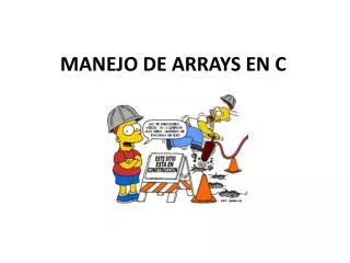 manejo de arrays en c