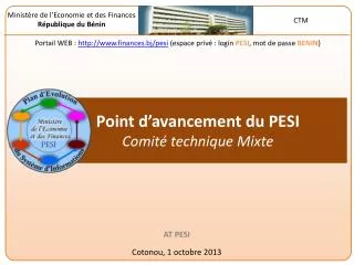 point d avancement du pesi comit technique mixte