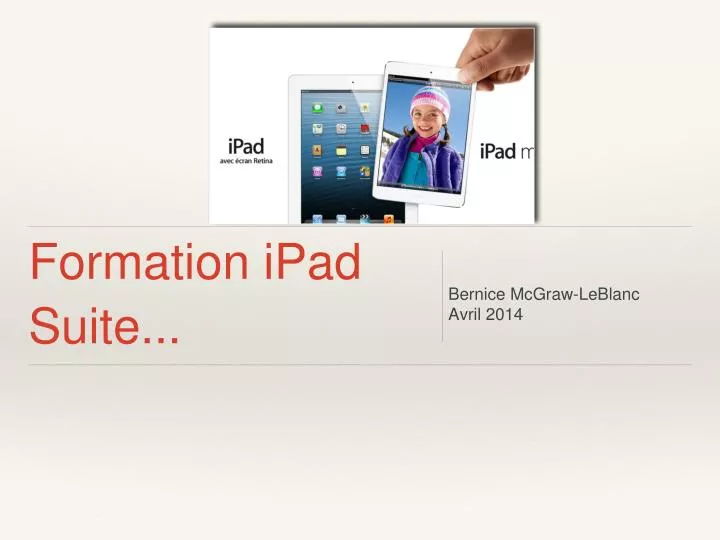 formation ipad suite