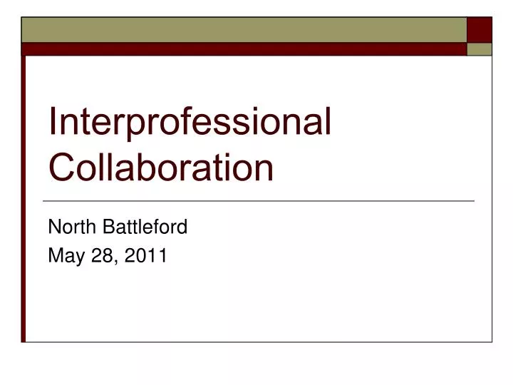 interprofessional collaboration