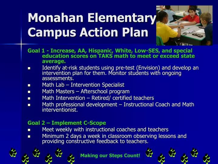 monahan elementary campus action plan