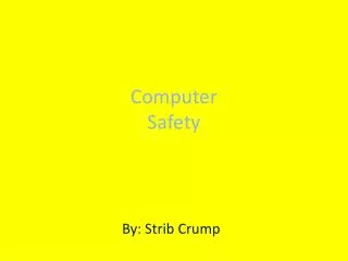 Computer Safety