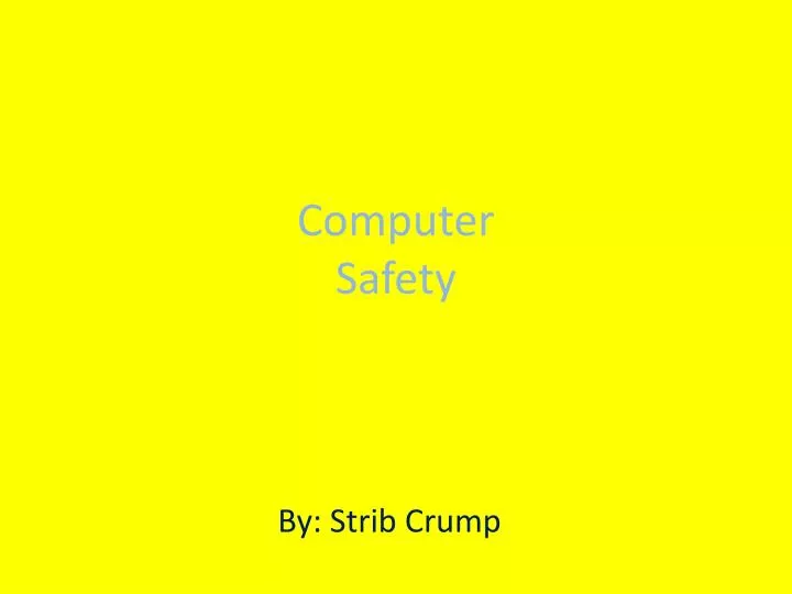 computer safety