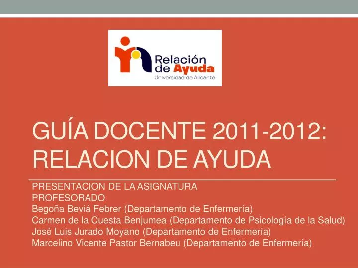 gu a docente 2011 2012 relacion de ayuda