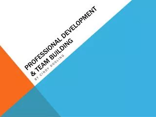 Professional Development &amp; Team building