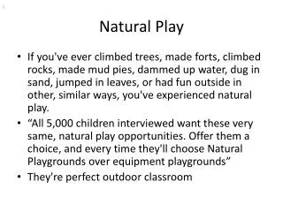 Natural Play