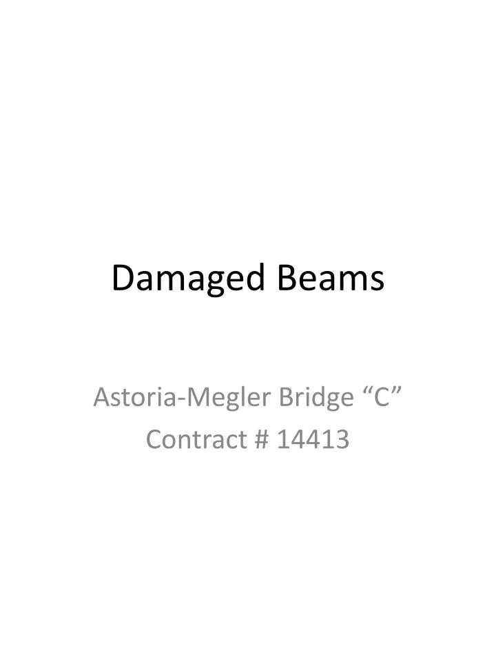 damaged beams