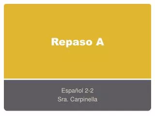 repaso a